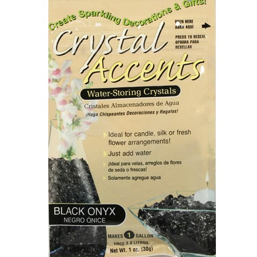 Crystal Accents Water Pearls - Black Onyx