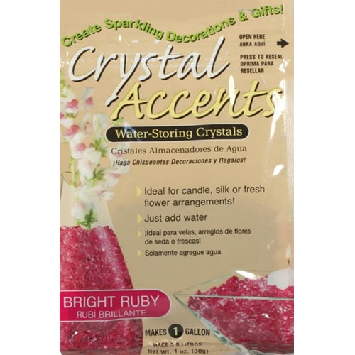 Crystal Accents Water Pearls - Bright Ruby
