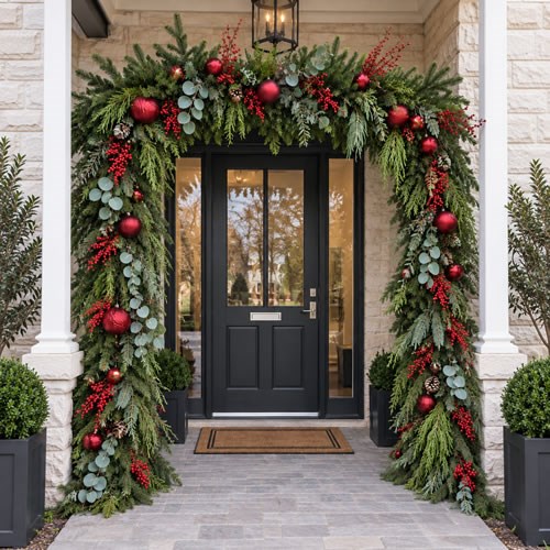 DIY Christmas Door Arch Kit - (Foliage Only)