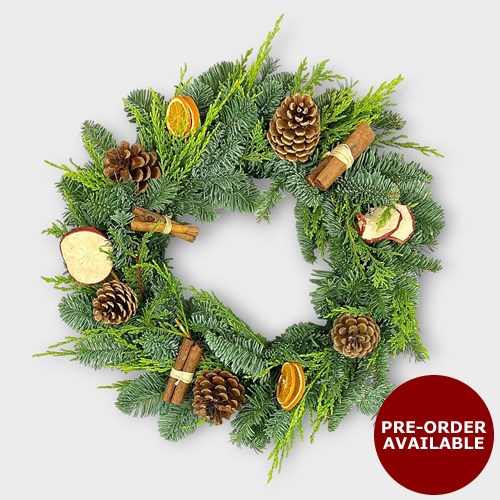 DIY Christmas Wreath Kit Traditional (on 12" Foam Ring)