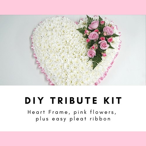 DIY SOLID HEART Funeral Tribute Kits