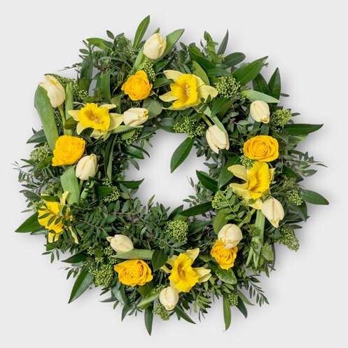 DIY Wreath Kit - Easter Daffodils & Tulips