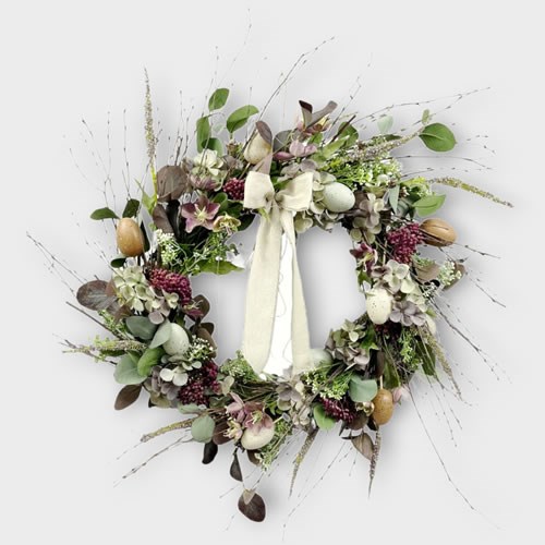 DIY Wreath Kit - Easter Luxury Eggs (Faux Flowers)
