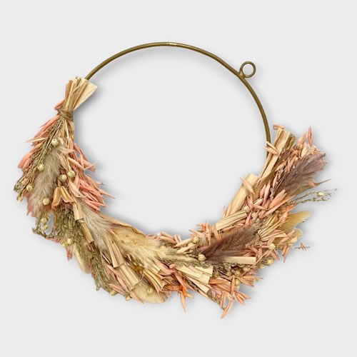 Flower Hoop - Blush 25cm (Dried)