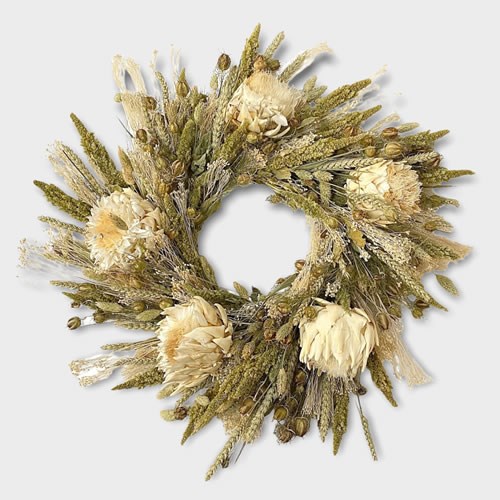 Flower Wreath - Cynara 55cm (Dried)