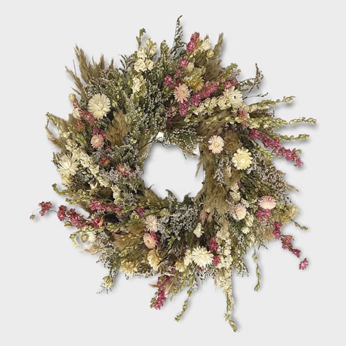 Flower Wreath - Wild Meadow 45cm (Dried)