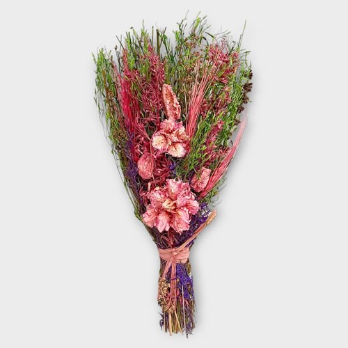 Dried Posy - Dark Pink