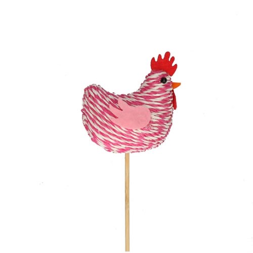 Easter Chicken Picks - Fabric Pink