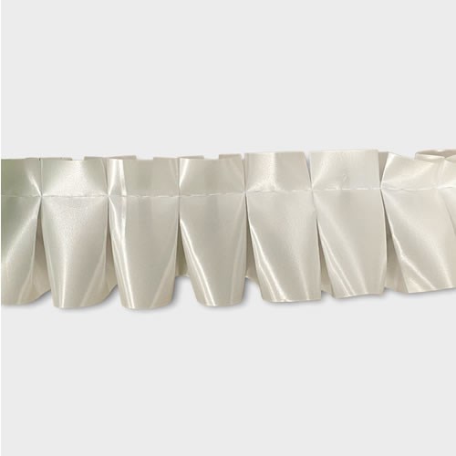 Ribbon Easy Pleat - Ivory White