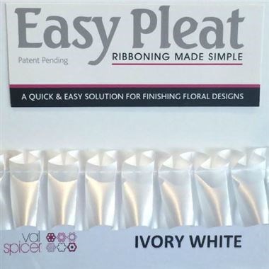 Ribbon Easy Pleat - Ivory White