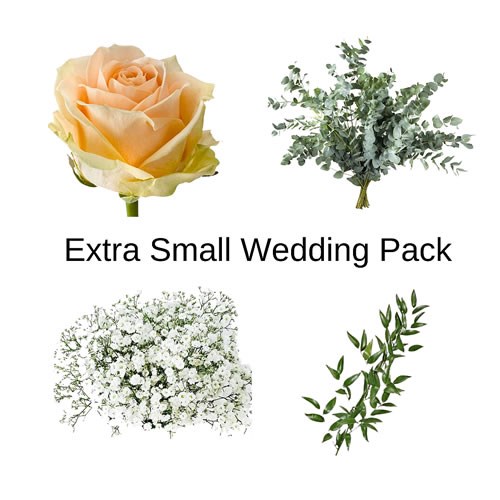 Wedding Flower Packs - Peach