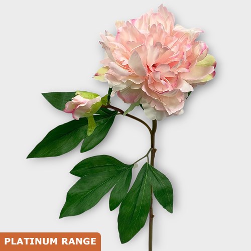 Artificial Faux Peony Pink