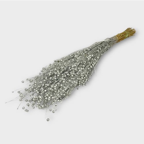 Flax Metallic Silver (Dried)