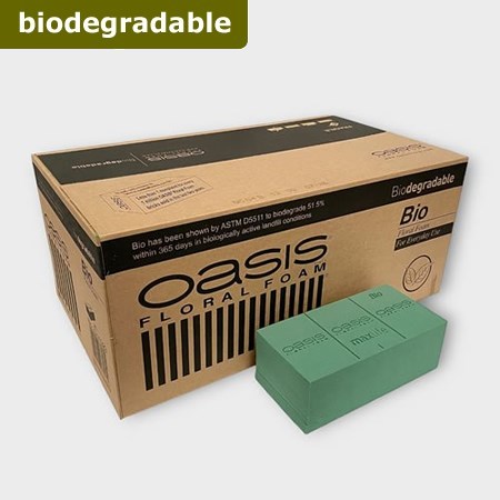 Floral Foam Bricks OASIS BIODEGRADABLE  x 20 (Wet)