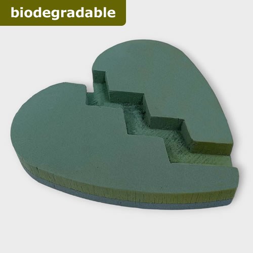 Floral Foam Broken Heart 15" (Bio Foam)