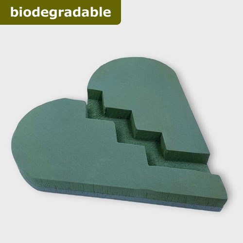 Floral Foam Broken Heart 18" (Bio Foam)