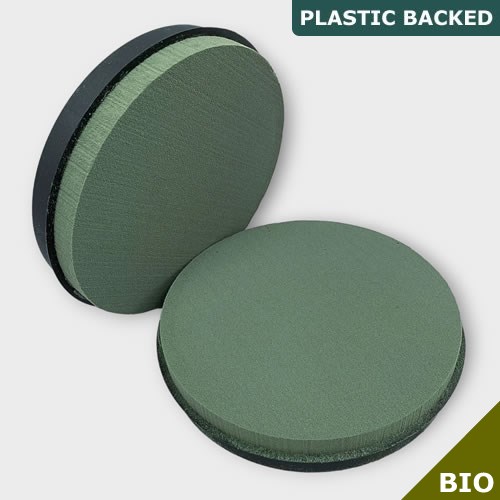 Floral Foam Posy Pads (Plastic Backed - Bio Foam) 10" 