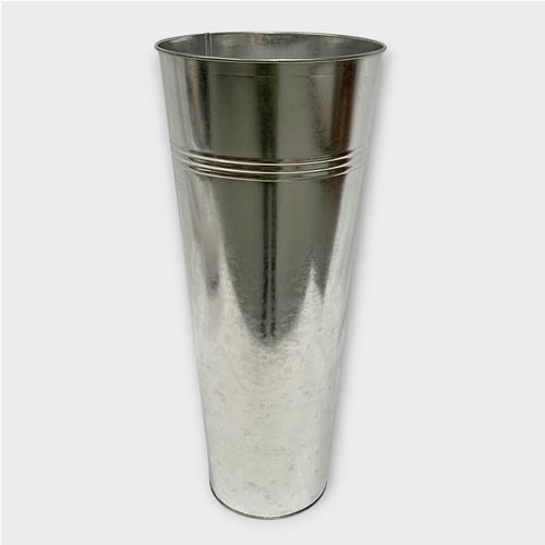 Galvanised Vase 40cm