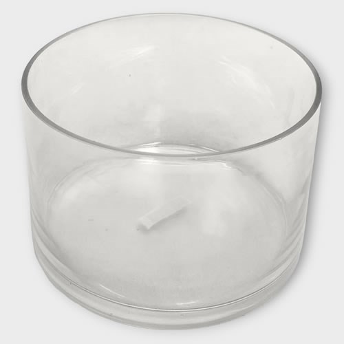 Glass Cylinder Bowl - 10 x 15cm