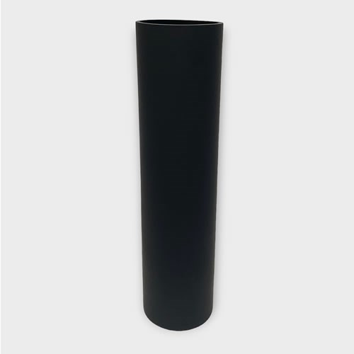 Glass Cylinder Vase Matt Black - 40 x 10cm 