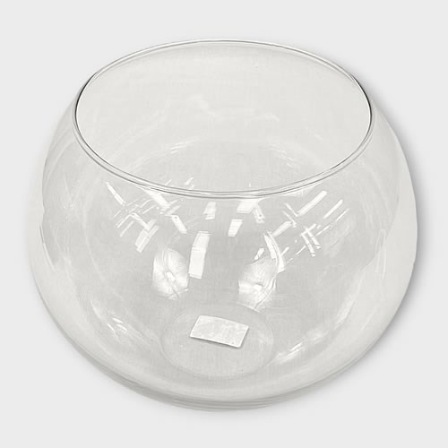 Glass Fish Bowl Vase - 21 x 25cm