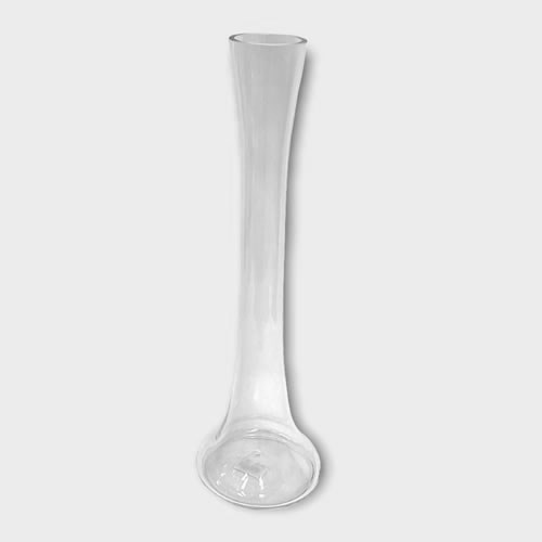 Glass Lily Vase Round Bottom - 40cm