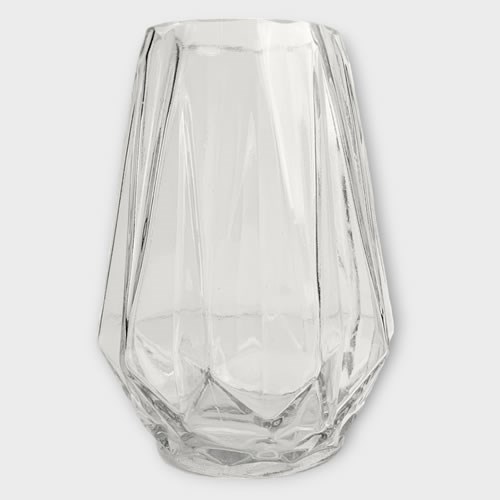 Glass Manhattan Vase - 17.7cm