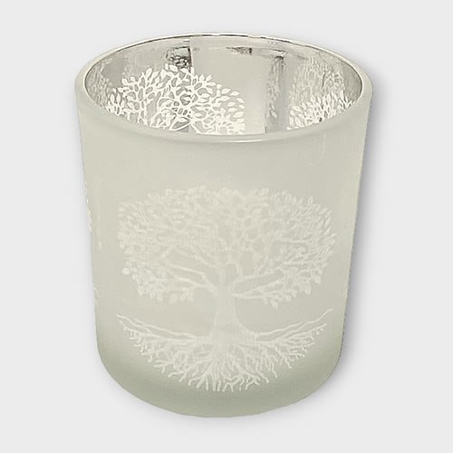 Glass Tealight Holder - Tree of Life