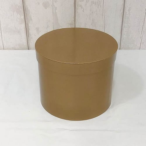Hat Boxes Gold Round (Single Box)
