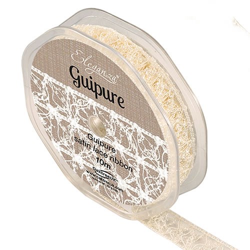 Guipure Satin Lace Ivory - 15mm