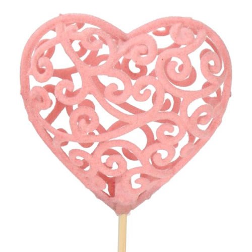 HEART PICKS - FELT LIGHT PINK