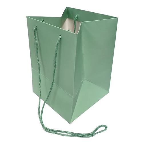 Hand Tied Gift Bag - Eucalyptus Mint 25x18x18x10cm