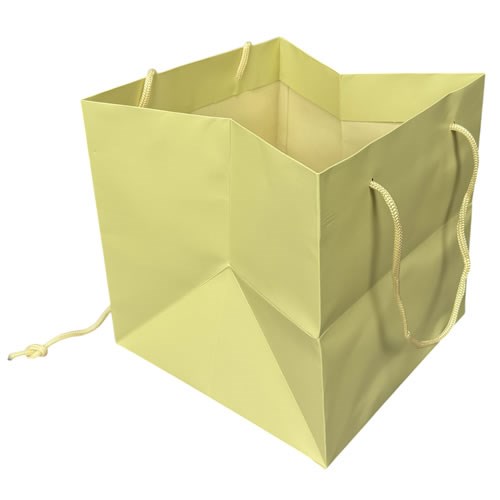 Hand Tied Gift Bag - Ivory 25x25cm 
