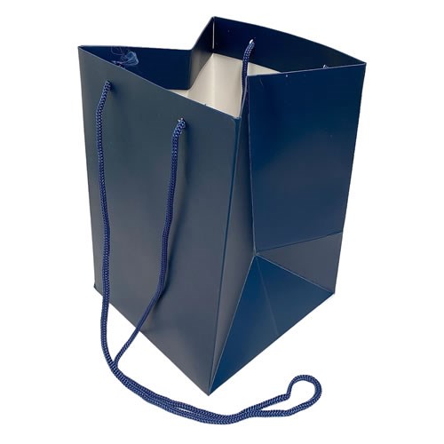 Hand Tied Gift Bag - Navy Blue 25x18x18x10cm