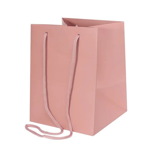Hand Tied Gift Bag  Large - Pink 18x25cm