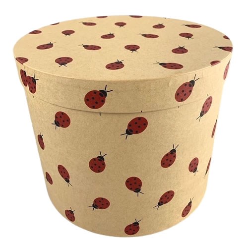 Hat Boxes Round - Kraft Ladybirds