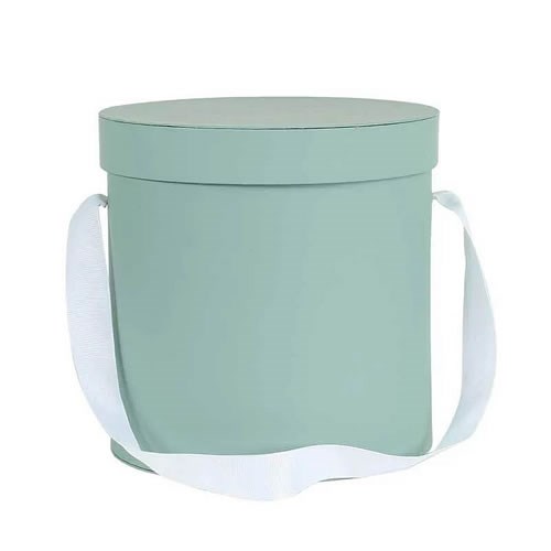 Hat Boxes Round - Teal Grey (Single Box)