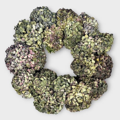 Flower Wreath - Hydrangea 50cm (Dried)