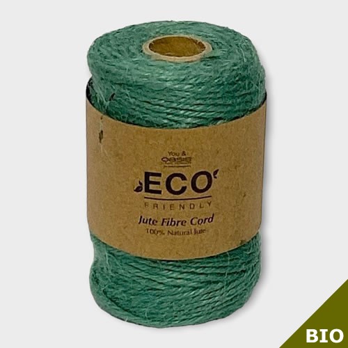 Jute Fibre Cord Twine - Pale Green