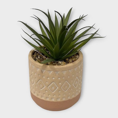 Artificial Succulent in Kasbah Ceramic Pot