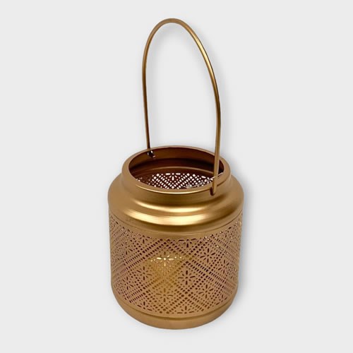 Kasbah Gold Lantern - 13cm