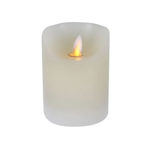 Candle LED Waxed - 7.5cm x 10cm