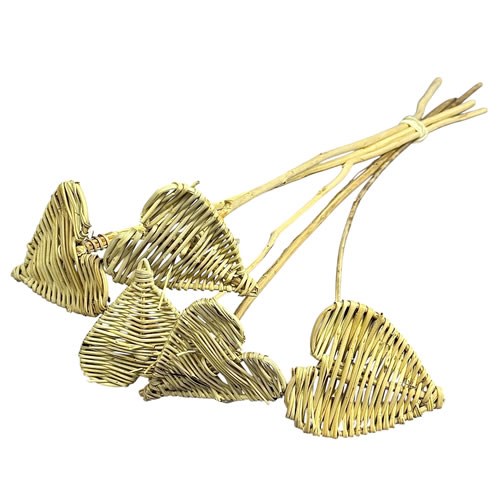 Lata Heart Picks - Natural (Pack of 5)