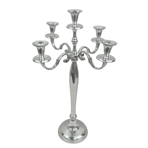 Luxury Silver Coloured Candelabra 59cm