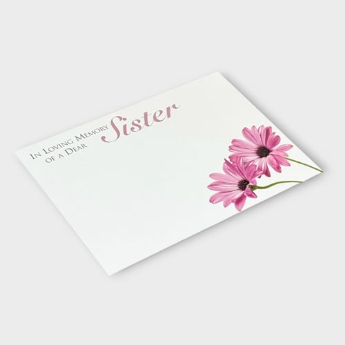 Message Cards Large - ILM Dear Sister Pink (12.5x9cm)
