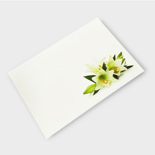 Message Cards - Lilies (9x6cm)
