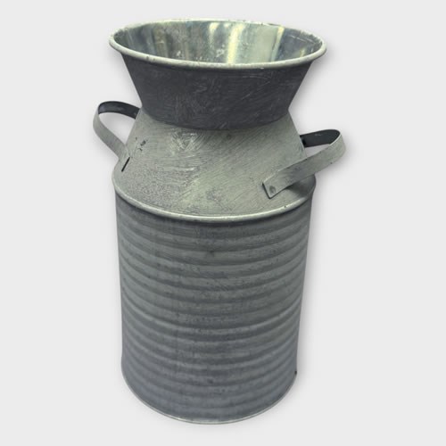 Milk Churn - Antique Zinc Ribbed