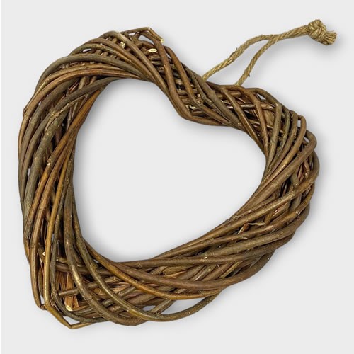 Natural Willow Heart 30cm