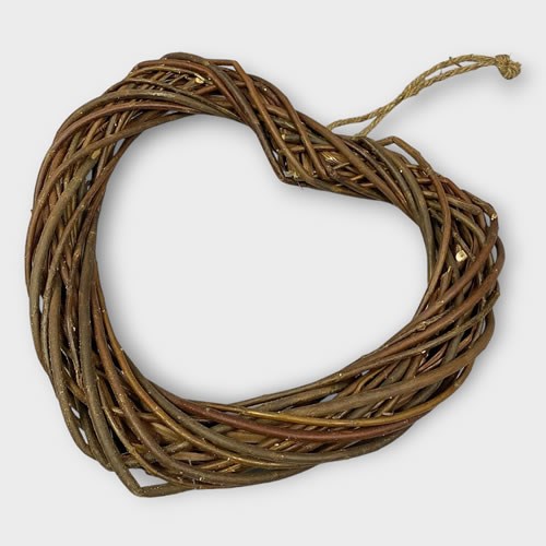 Natural Willow Heart 40cm