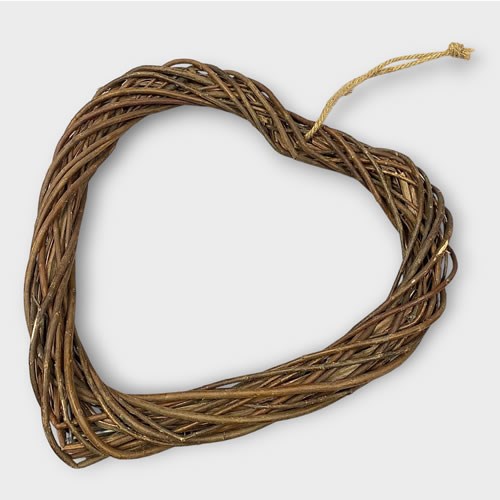 Natural Willow Heart 50cm